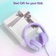 thumbnail image 5 of Candy Bila Auriculares para niños, auriculares con cable para niños sobre la oreja con micrófono, auriculares limitadores de volumen de 85/94 dB para niñas y niños, auriculares plegables para aprendiz, 5 of 5