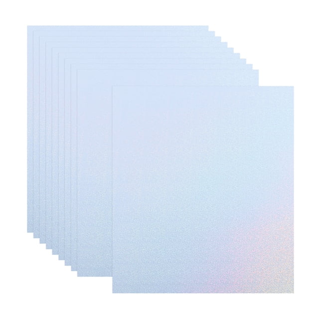 Unique Bargains A4 Holographic Cardstock, 20 Pack Metallic Iridescent Mirror Paper Sticker Foil Board, Style 7