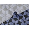thumbnail image 5 of oneOone Velvet Medium Blue Fabric Geometric Sewing Craft Projects Fabric Prints By Yard 58 Inch Wide, 5 of 5