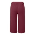 thumbnail image 5 of Flmaly vacation outfits for women High Waistband Linen Pants For Women Lightweight Spring Womens Summer Pant 2025 Ladies Vacation Beach Trousers With Pockets Vacation Outfits, 5 of 6