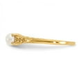 thumbnail image 3 of Auriga Fine Jewelry 10k Yellow Gold 3mm FW Cultured Pearl Birthstone Ring for Women Size- 3, 3 of 6