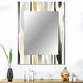 thumbnail image 1 of Designart "Spacious Neutrality II" Abstract Wall Mirror, Printed Grey Wall Mirror, Modern Bathroom Wall Mirror, Decorative Abstract Mirror - 30x40 Inch, 1 of 5