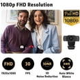 thumbnail image 3 of 1080P HD Webcam with Microphone, Streaming Computer Web Camera for Laptop/Desktop/Mac/TV, USB PC Cam for Video Calling, Conferencing, Gaming, 3 of 9