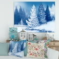 thumbnail image 2 of Snow Covered Trees With Dreamlike Spruce Forest 12 in x 8 in Painting Canvas Art Print, by Designart, 2 of 4