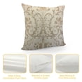 thumbnail image 4 of Nawypu  Damask Floral Throw Pillow Cover Vintage Victorian Renaissance Retro Romantic Elegant Royal Cozy Square Cushion Case for Men Women Boys Girls Room Home Decor, 4 of 5