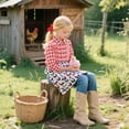 thumbnail image 4 of Tablier de Collecte d'Œufs avec Multiples Poches et Imprimé Poulet pour Soin de la Volaille de Ferme et Récolte en Polyester Tablier de Jardinage, 4 of 4