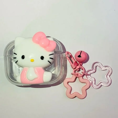 Hello Kitty Earphone Case Accessories for AirPods 1/2/3 Pro/2 Apple Bluetooth Earphone Charging Case Silicone PC Case