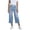0Light Blue, variant on Womens Stretchy Mid Rise Barrel Jeans Vintage Loose Wide Leg Cropped Denim Pants Y2k Baggy Boyfriend Jeans