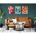 thumbnail image 6 of Kate and Laurel Sylvie Persimmon Framed Canvas Wall Art by Emma Daisy, 18x24 Gold, Simple Floral Botanical Wall Décor, 6 of 6