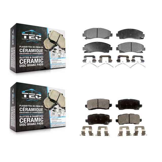 TEC Front Rear Ceramic Brake Pads Kit for Car 2015-2020 Acura TLX KTC-100255