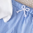 thumbnail image 6 of KPOPLK Toddler Boys 2 Piece Outfits Short Sleeve T-shirt & Shorts Set Summer Clothing Set for Boys 1T 2T 3T 4T 5T Size 3-4 Months,White, 6 of 6