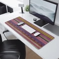 thumbnail image 2 of Long Mouse Pads for Desk,Purple Boho Tribal Stripes and Hearts Desk Mats on Top Of Desks, Desk Mouse Pad Extra Large with 3mm Non-Slip Base and Stitched Edge for Gaming,Work,Home 31.5"x11.8", 2 of 5