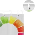 thumbnail image 5 of Coolnut Color Wheel Shower Curtain Bathroom Decor Watercolor Shower Curtain Sets Fabric Cloth Bathroom Curtains with Hooks 60x72 Inch, 5 of 6