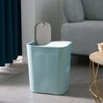 thumbnail image 5 of BMYJ Dual Trash Can, 2 Compartment Kitchen Garbage Can Plastic Dry and Wet Classified Recycling Bin Wastebasket Liter Bin Dustbin Rubbish Box Garbage Container for Home, 5 of 8