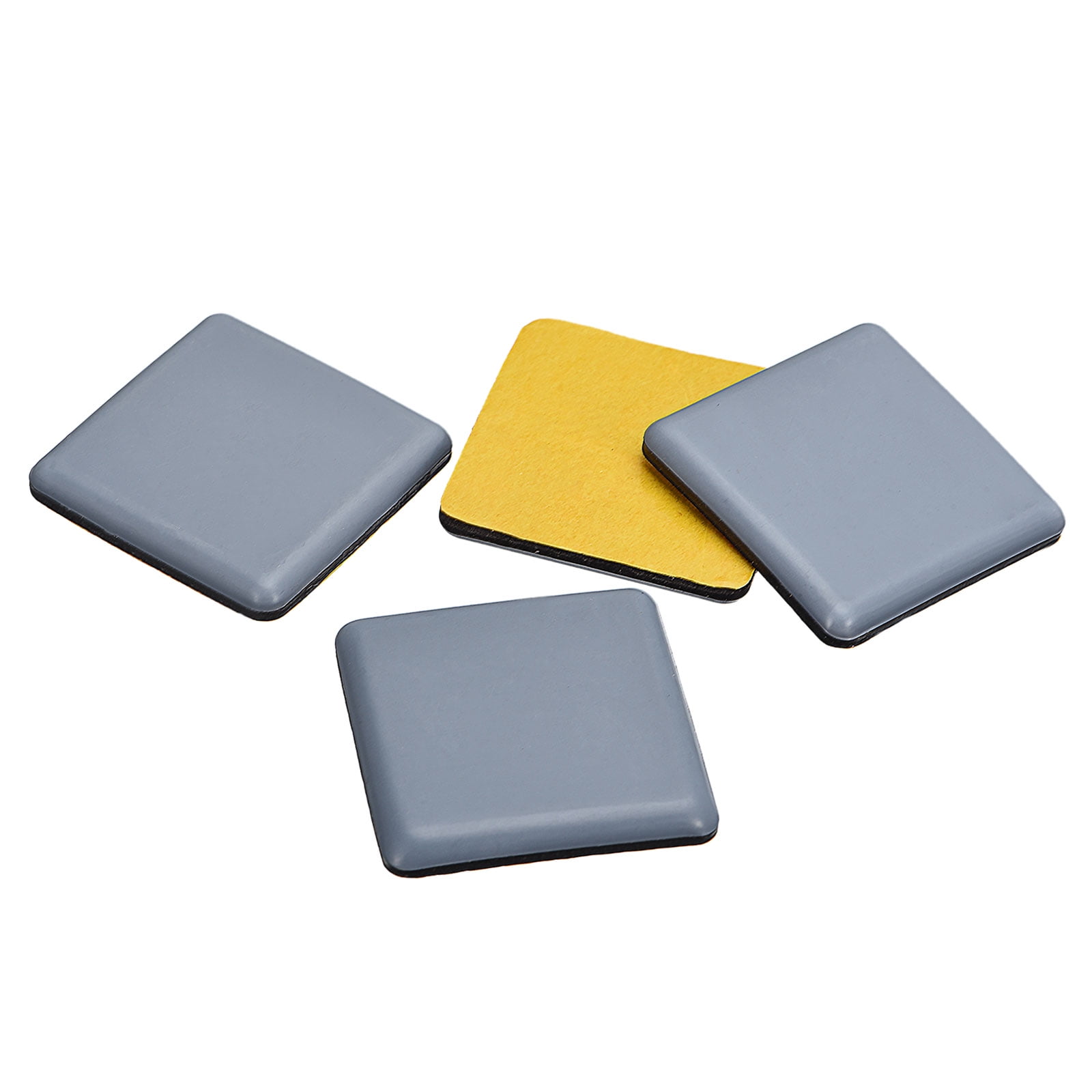 Unique Bargains Furniture Sliders 4Pcs 2 x2 PTFE Square Appliance Slider Self adhesive Chair Glide for Carpet Hardwood Floor Walmart