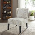 thumbnail image 2 of Nicole Blue Wing Back Chair, 2 of 8
