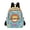 Hello Lion Face, variant on JIALIOU Mini Backpack Purse for Women Quilted Casual Daypack Small Travel Shoulder Bag, Abstract Teal Geometric