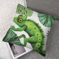 thumbnail image 7 of Tropical Chameleons Palm Leaves Pillow Cases King SizeMicrofiber Pillowcases with Hidden Zipper Soft Comfortable Bed Pillow Covers, 7 of 7