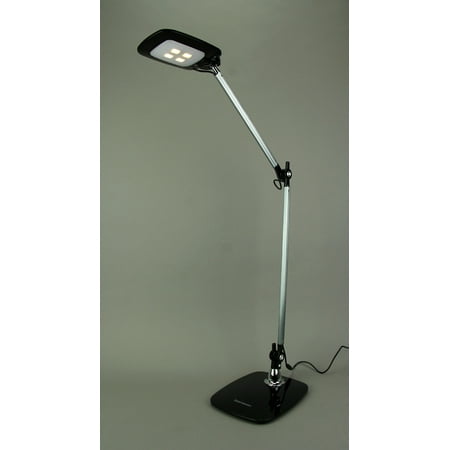 Tensor Black And Silver Wireless Wave Adjustable Led Desk Lamp