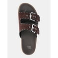thumbnail image 4 of Time and Tru Women's Whipstitch Footbed Sandals, 4 of 5