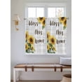 thumbnail image 2 of Yellow Sunflowers Living Room Curtains 2 Panel, Farmhouse Spring Botanical Floral Wooden Cafe Window Treatment, Farmhouse Bedroom Bathroom Kitchen Curtains Drapes 104"x54", 2 of 6