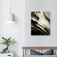 thumbnail image 3 of JEUXUS Black White Gray Gold Abstract Wall Art Black And Gray And Pictures Gold Foil Canvas Grey White And Gold Painting Black Gold Abstract Gold Gray White Picture For Wall Decor, 3 of 4