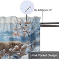 thumbnail image 5 of Watercolor Deer Curtain Valances Winter Forest Dreamy Snowy Tree Nature Scenery Window Valance for Bedroom Bathroom Living Room Dining Room Valances Set 54 by 18 in, 1 Panel, 5 of 6