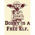 thumbnail image 2 of Men's Harry Potter Dobby is a Free Elf Graphic Tee Beige X Large, 2 of 4
