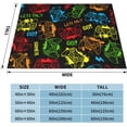 thumbnail image 6 of Yibo Video Game Over Controller Gifts Blanket Flannel Soft and Comfortable Anti-static Bed Sofa Blanket, 6 of 9