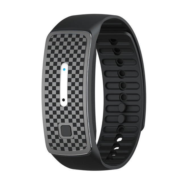 Sywqhk Pulsera ultrasónica repelente de mosquitos, pulsera antiplagas (negro)