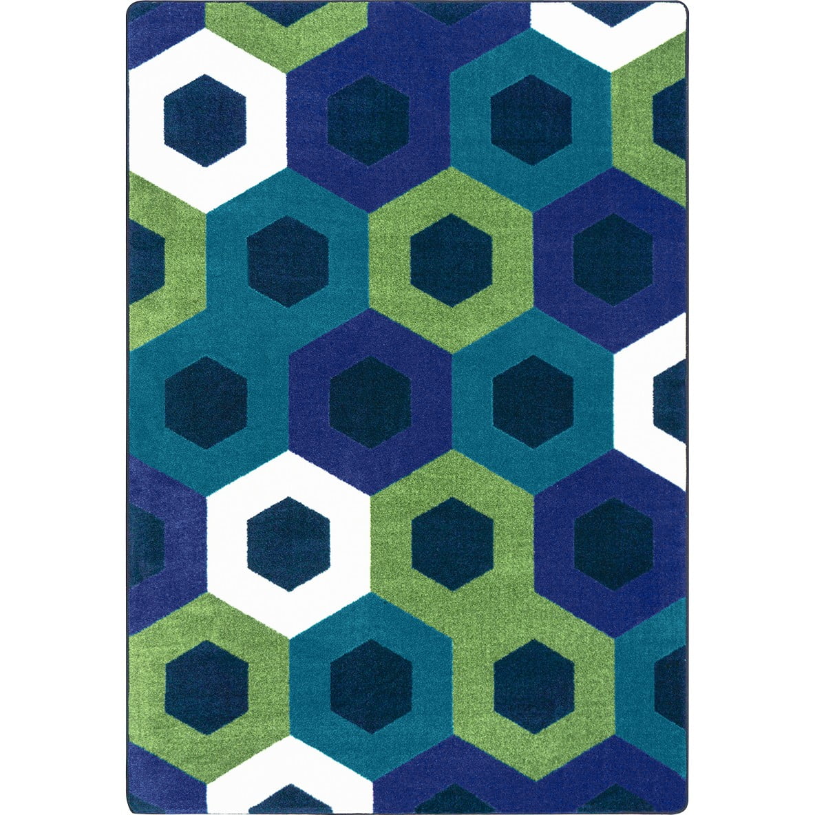 Hexed 7'8 x 10'9 Area Rug in Color Citrus Hexed 7'8 x 10'9 Area Rug in Color Citrus