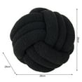 thumbnail image 5 of sunsanly Pillow Manual Braided Knot Round Ball Shape Sherpa Elastic Sleeping Companion Sofa Couch Decoration Throw Pillow Photography Cushion, 5 of 8