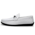 thumbnail image 4 of Men's Casual Loafers Slip On Leather Shoes Comfortable Lightweight Driving Shoes Male Moccasins Classic Penny Loafer Flats Boat Shoes Outdoor Walking Shoes, 4 of 13