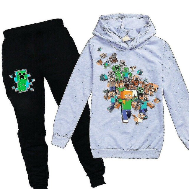 Ensemble de Survêtement à Capuche pour Enfants Minecraft -WEVALLEY
