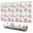 Christmas Santa Face, variant on 47.3x23.6 Inch Gaming Mouse Pad, Non-Slip Stitched Rubber Desk Mat for Desktop & Laptop,Christmas Santa Face White Pattern