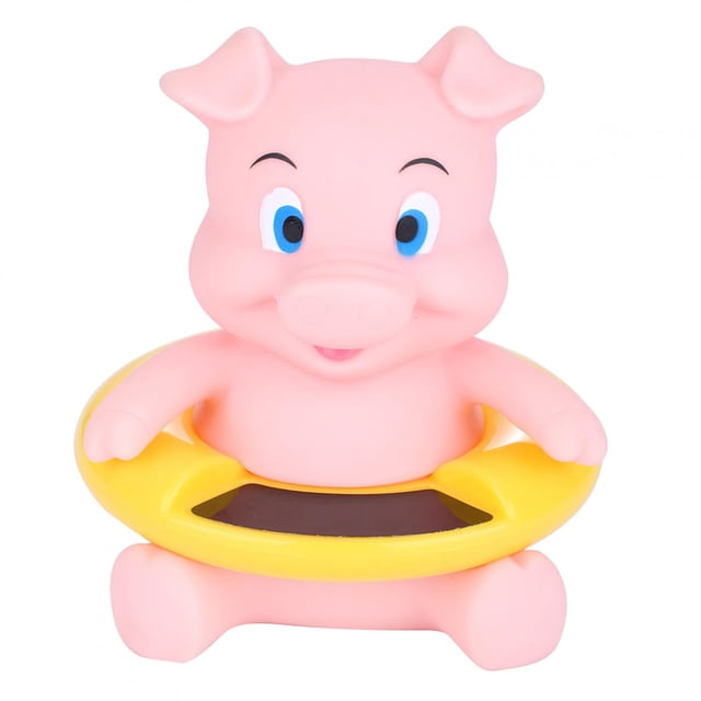 Termómetro para bañera de bebé, juguete para ducha, termómetro para la temperatura del agua, cerdito rosa