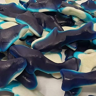 Blue Baby Sharks Gummy Candy, Fantastic Gummy Sharks, Blue Raspberry ...