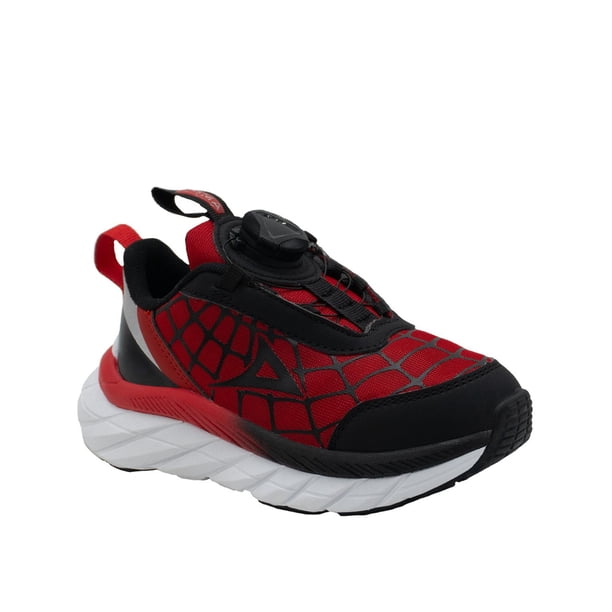 Tenis Para Niño Pirma® Color Rojo Negro Araña Boton rojo 15.5