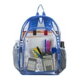 thumbnail image 6 of Fuel Unisex Clear Backpack and Drawstring Bundle, Royal Blue, 6 of 6