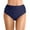 b37-Dark Blue, variant on Women's Plus Size High Waisted Bikini Bottom Full Coverage Swim Bottom Bathing Suit Bottom(Blue,S)