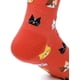 thumbnail image 5 of Calcetines casuales de algodón para mujer, lindos animales, perros, gatos, búhos, calcetines de equipo, divertido patrón encantador, regalos para niñas Ormromra WMZL-2002-2, 5 of 9