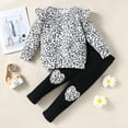 thumbnail image 2 of Popshion Toddler Girl Leopard Shirt and Leggings Set Size 5-6 Years, 2 of 7