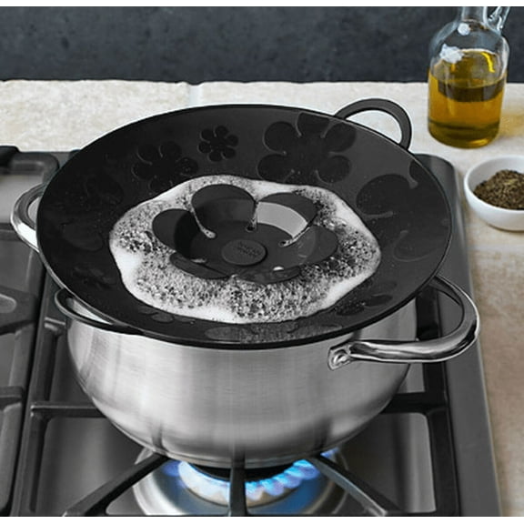 Kuhn Rikon Kochblume Spill Stopper, 11-Inch, Black