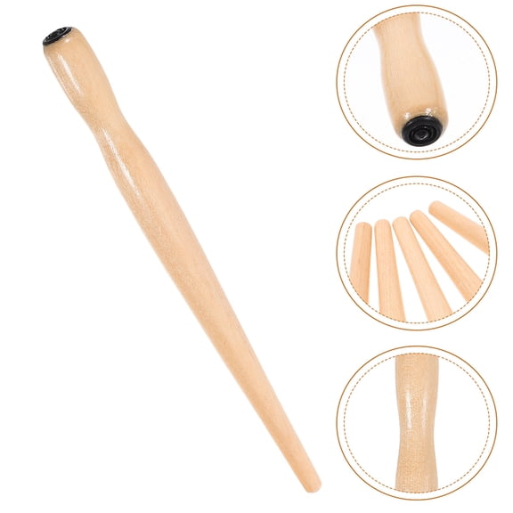 Hemoton Wooden Dip Pen Handle with Removable Stand for Calligraphy Art Lettering and Drawing 1 Set Writing Pen Holder Accessory
