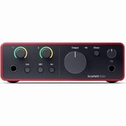 Focusrite Scarlett Solo 4th-Gen USB-C Audio Interface Studio Bundle – Mic, Headphones & Software Kit