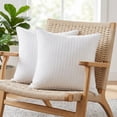 thumbnail image 4 of Oubonun 22x22 Pillow Inserts Set of 2, Fluffy Supportive Throw Pillow Inserts, Decorative Cushion Inserts with Cotton Cover for Sofa Couch Bed, 4 of 8
