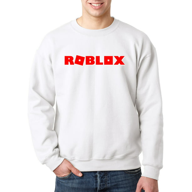 New Way 922 Crewneck Roblox Logo Game Filled Sweatshirt Small - new roblox logo small