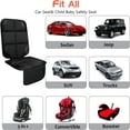 thumbnail image 4 of MELIVO Car Seat Protector 1 Pack Car Seat Cushion Mat Thickest Padding, Waterproof 600D Fabric Car Seat Covers for Non-Slip Backing Mesh Pockets for Baby and Pet (1 Seat Protector), 4 of 4