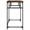thumbnail image 6 of vidaXL Desk Smoked Oak 39.4"x17.7"x29.9" Engineered Wood and Powder-coated Steel, 6 of 10