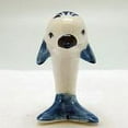 thumbnail image 3 of Ceramic Porcelain Delft Blue Dolphin, 3 of 3